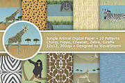 Jungle Animal Paper Patterns