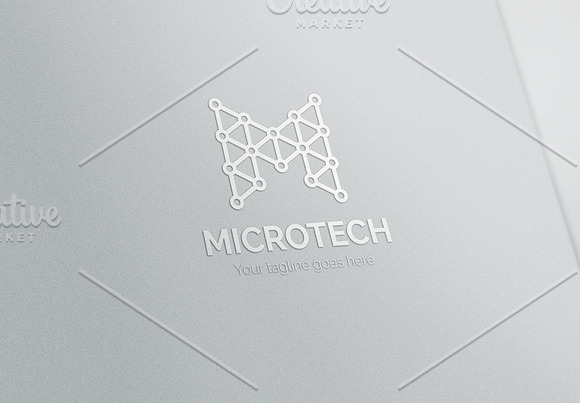 Microtech Letter M Logo in Logo Templates - product preview 4