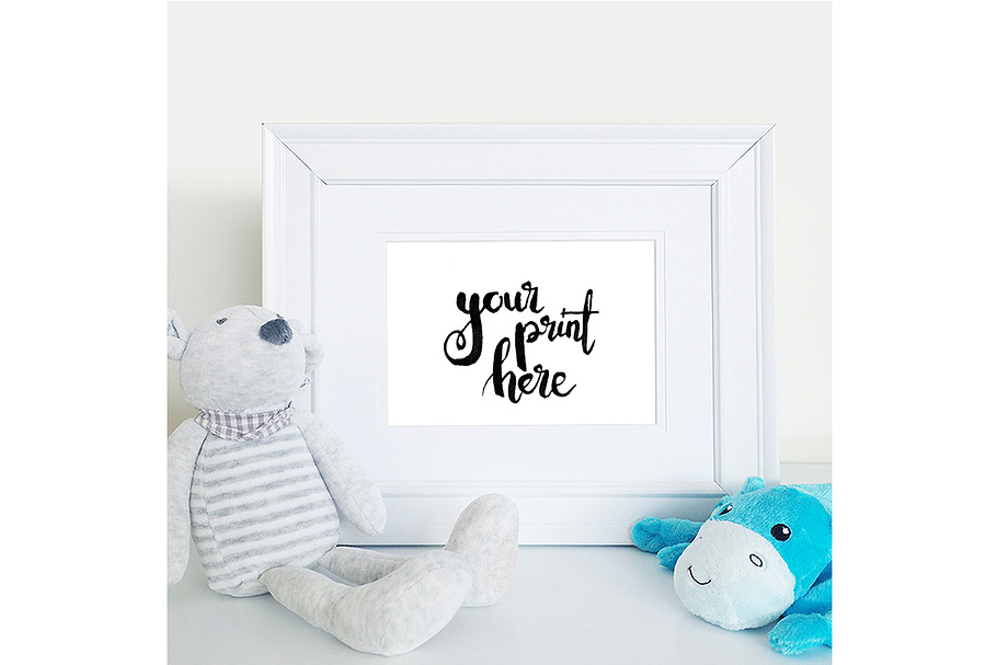 Styled frame mockup - boys nursery2 in Print Mockups - product preview 8