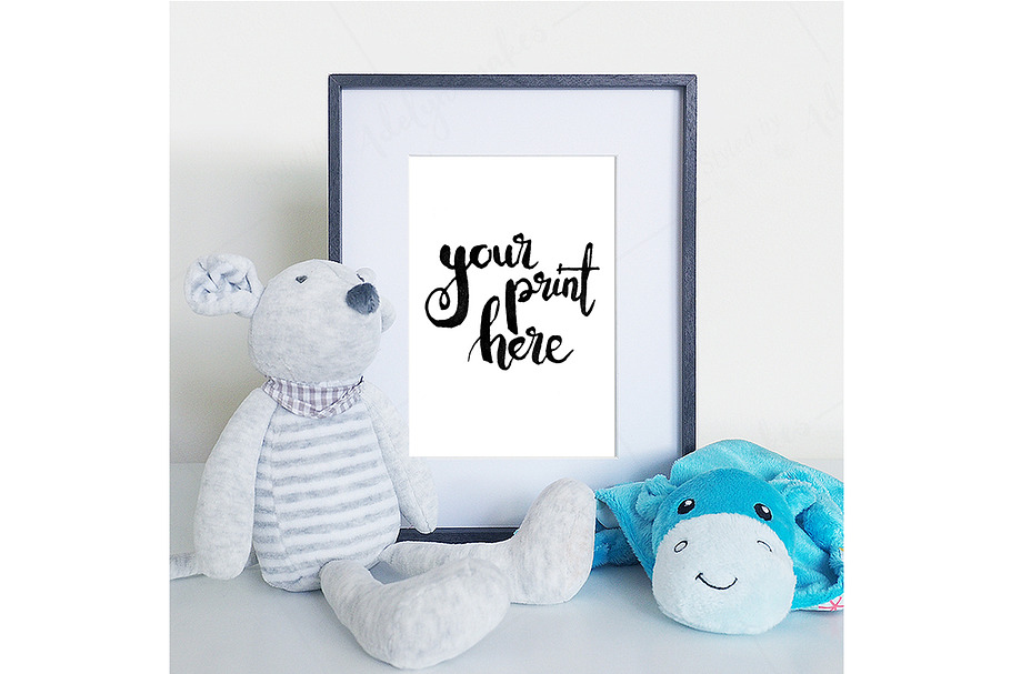 Styled frame mockup - boys nursery3 in Print Mockups - product preview 8