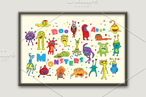 Monsters in Illustrations - product preview 1