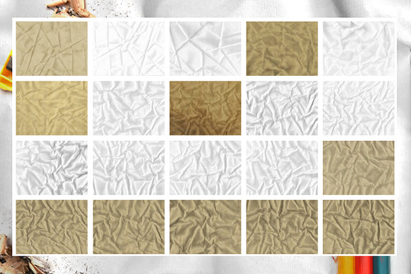 20 Folded Paper Textures in Textures - product preview 3