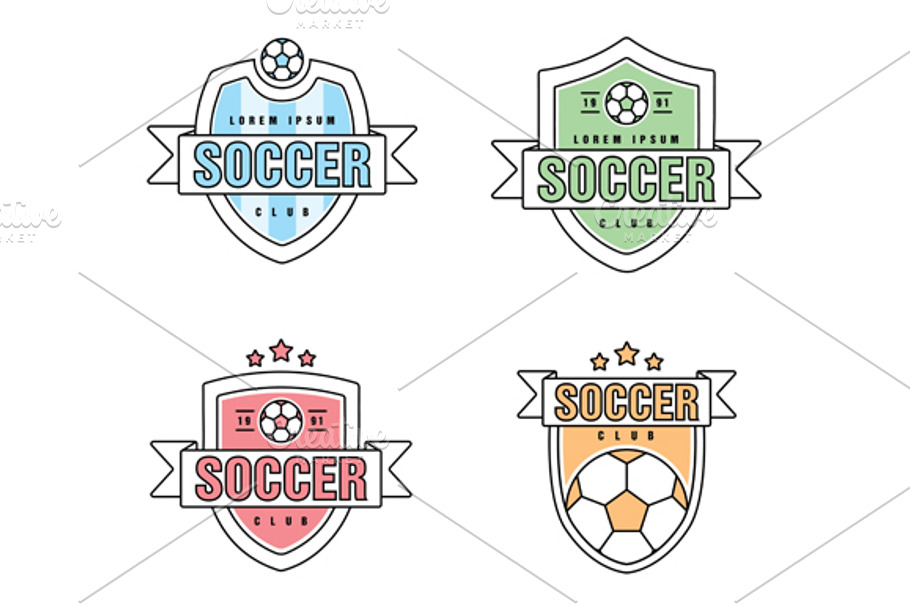 Soccer, football Club Vector Logo | Creative Daddy