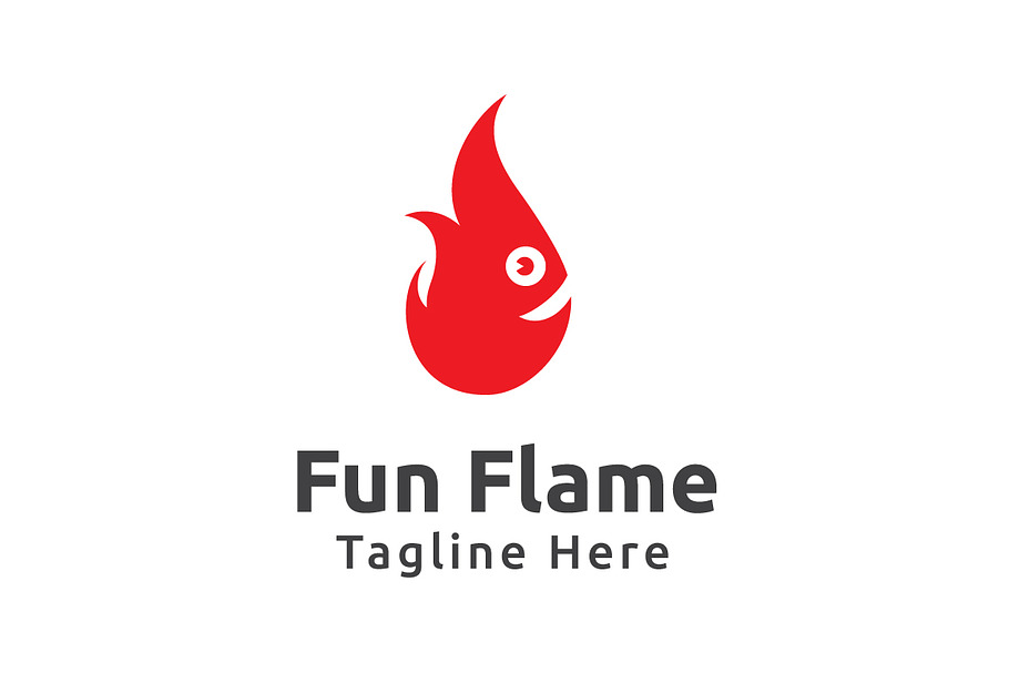 Fun Flame Logo Template in Logo Templates - product preview 8