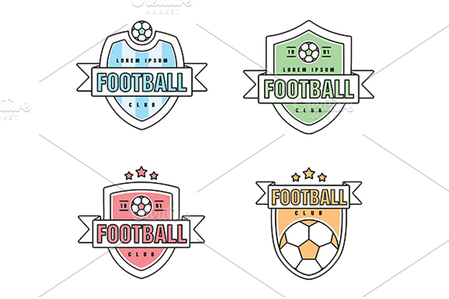 Footbal, soccer club vector logo in Logo Templates - product preview 8