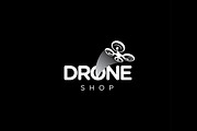 Drone quadcopter vector logo
