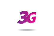 3G internet vector logo template 