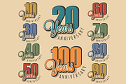 Anniversary sign collection