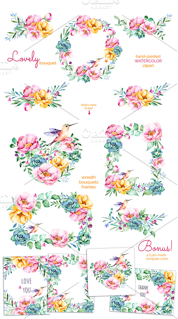 Lovely Bouquet in Illustrations - product preview 2