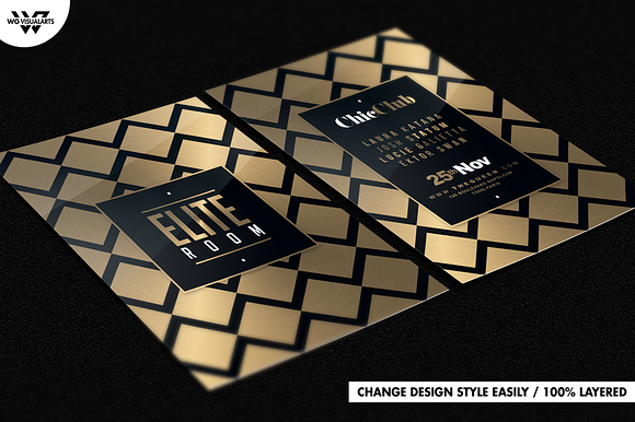 3in1 MINIMAL GOLD Flyer Template in Flyer Templates - product preview 3