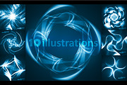 Abstract blue backgrounds