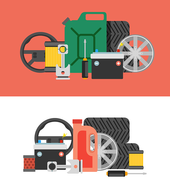 Car parts  in Illustrations - product preview 1