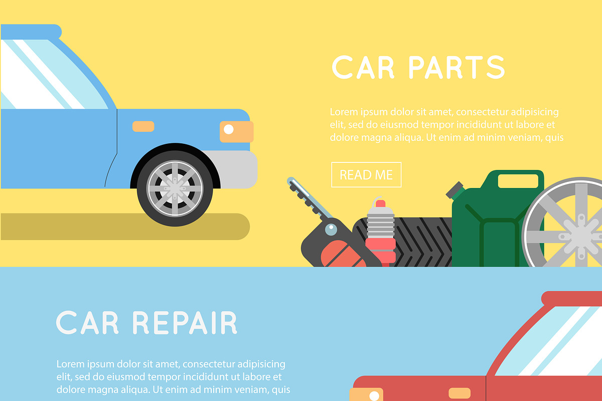 Car repair service in Illustrations - product preview 8