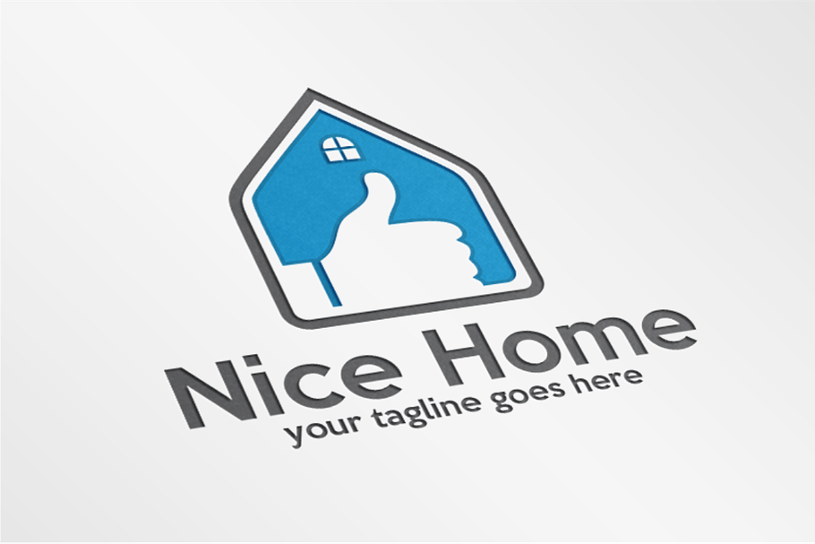 NICE HOME – Logo Template in Logo Templates - product preview 8