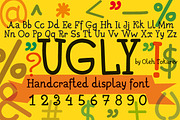 Ugly handcrafted display font