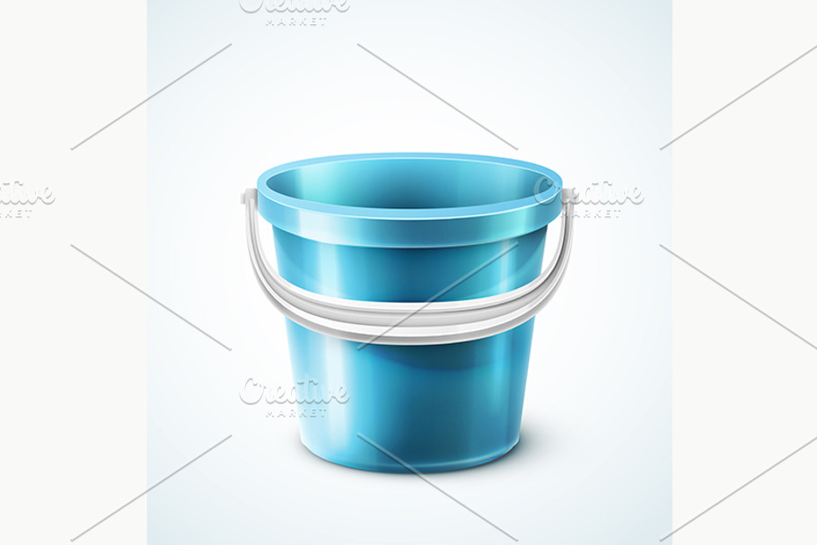 Plastic Bucket in Objects - product preview 8