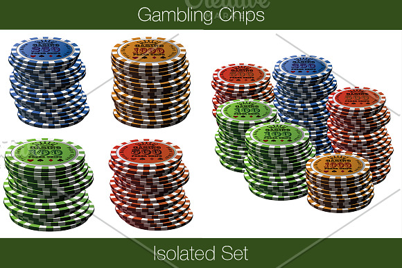 Casino, Poker Chips Set v1 (+bonus) in Objects - product preview 3