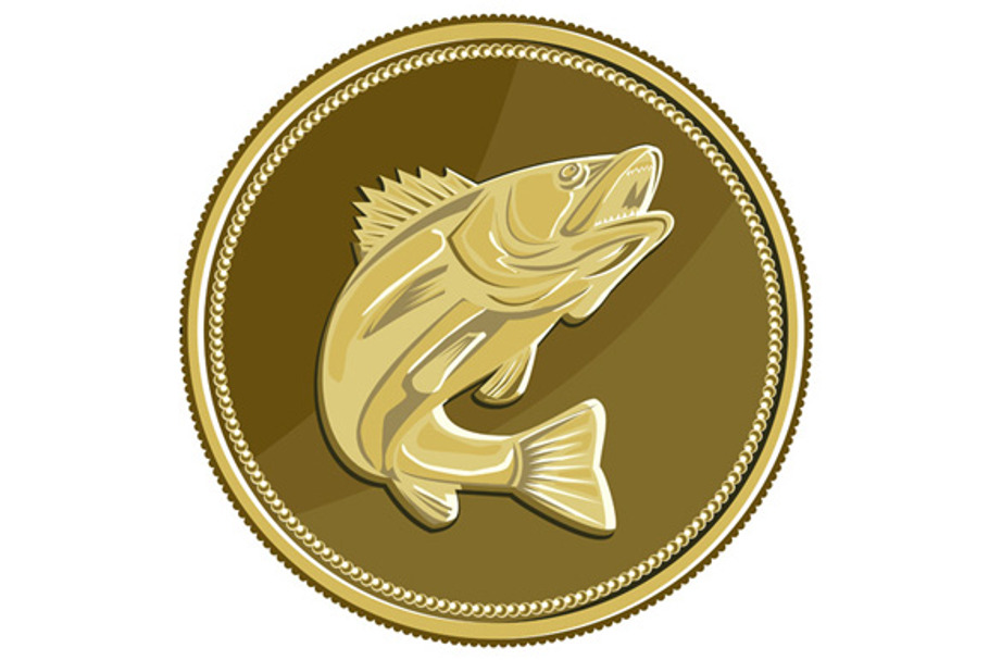 Barramundi Gold Coin Retro