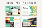 Four Half-Page Flyer Templates