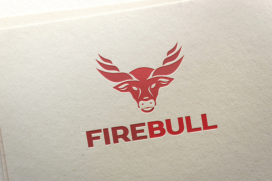 Fire Bull Logo Template