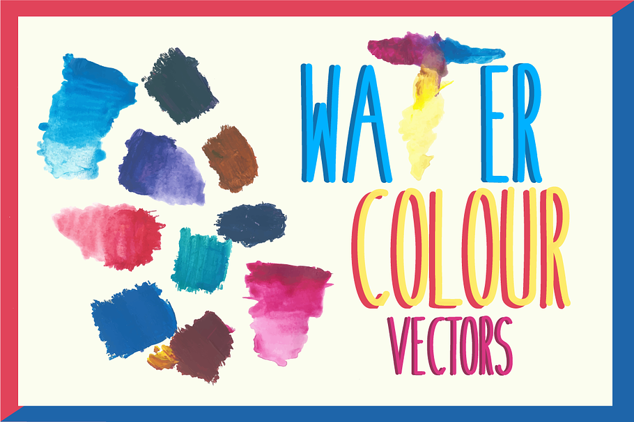 *SALE*WaterColour Vectors (-80% Off) in Textures - product preview 8