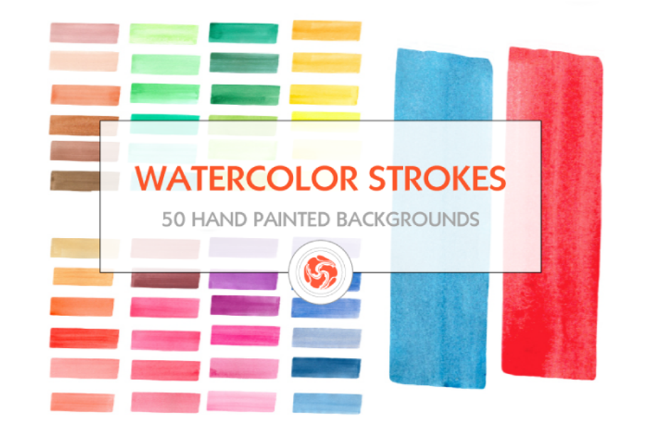 Hand painted watercolor stripes