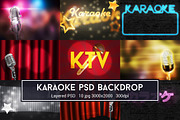 Karaoke PSD Backdrop