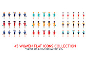 45 Women Icons collection