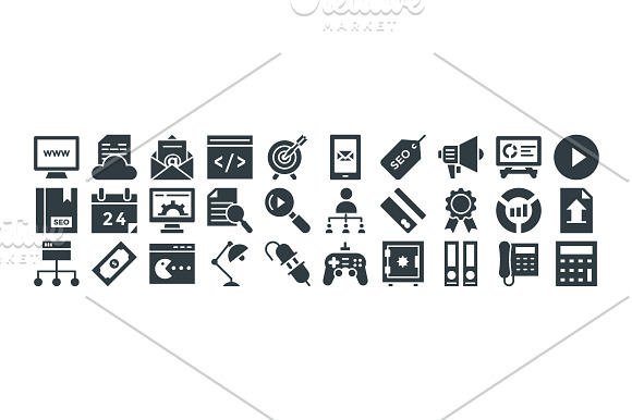 100+ SEO and Internet Marketing Icon in Graphics - product preview 2