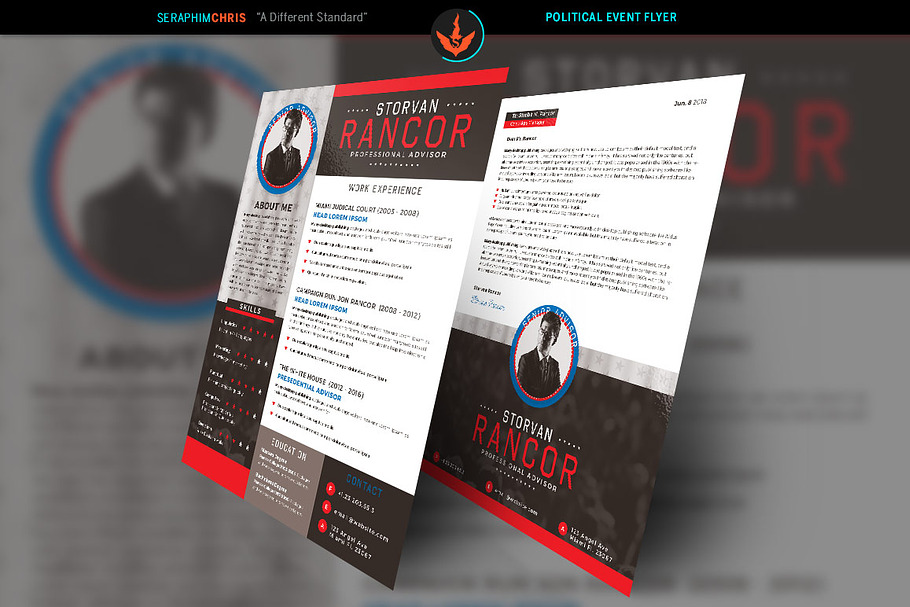 Political Resume Template in Resume Templates - product preview 8