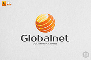 Global Net Software Logo Template