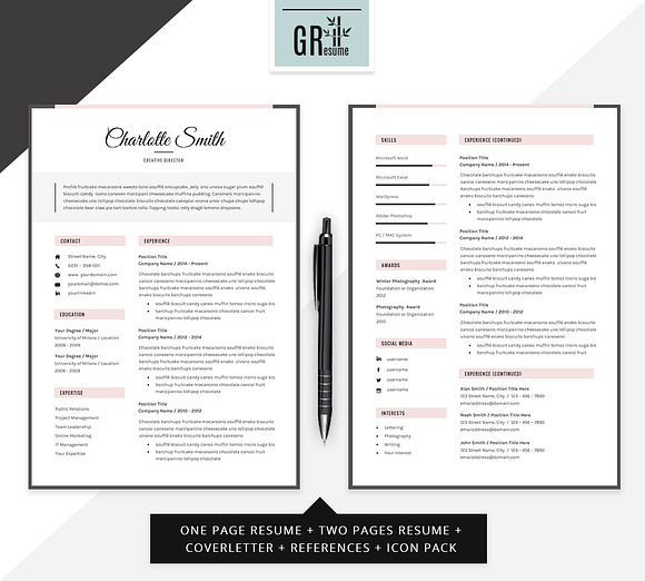 Resume Template | CV Template - 01 in Resume Templates - product preview 1