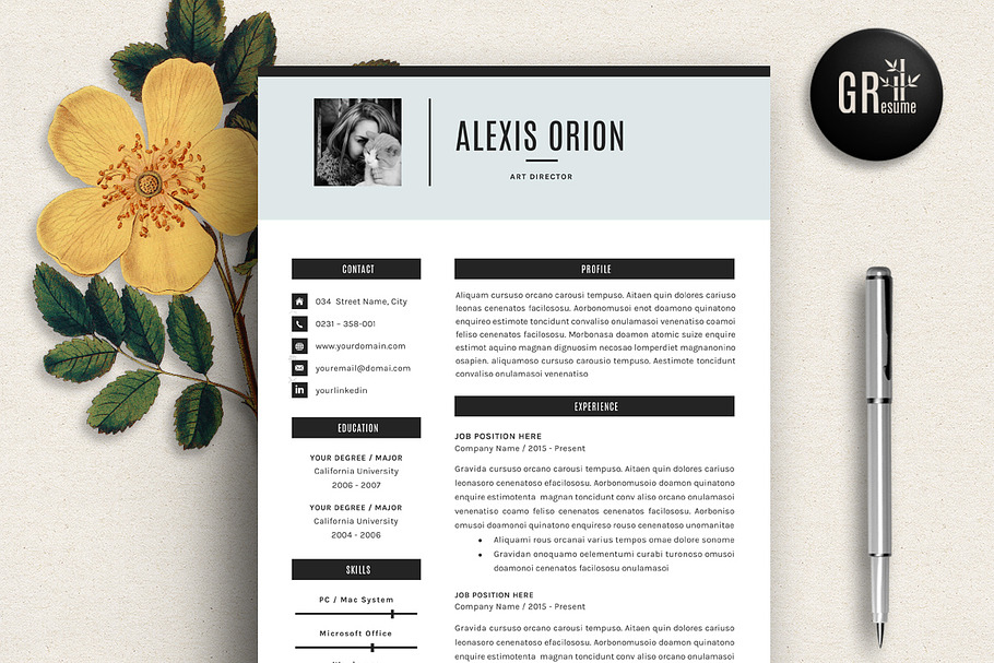 Resume Template | CV Template - 03 in Resume Templates - product preview 8