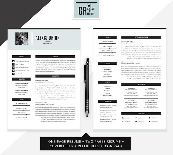 Resume Template | CV Template - 03 in Resume Templates - product preview 1