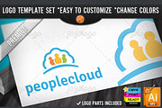 Social Media Cloud People Logo