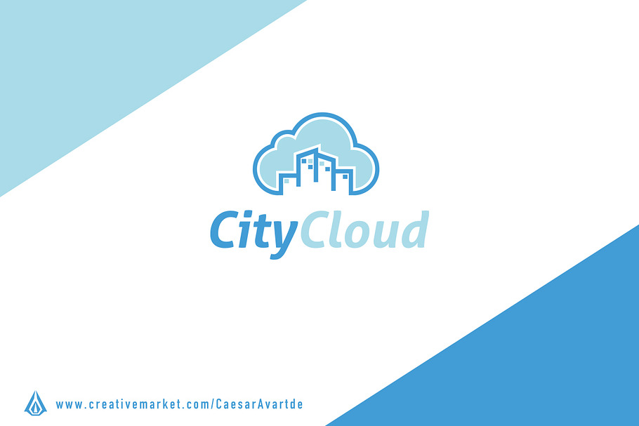 City Cloud Logo Template in Logo Templates - product preview 8