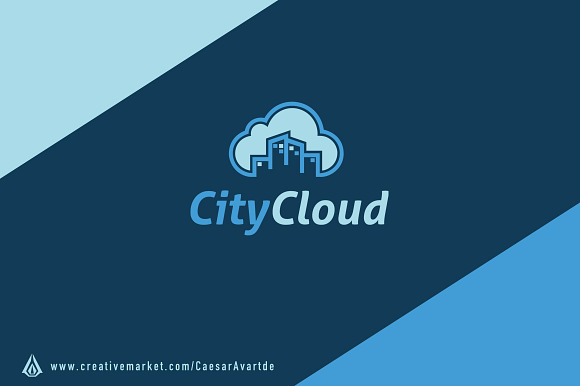 City Cloud Logo Template in Logo Templates - product preview 1