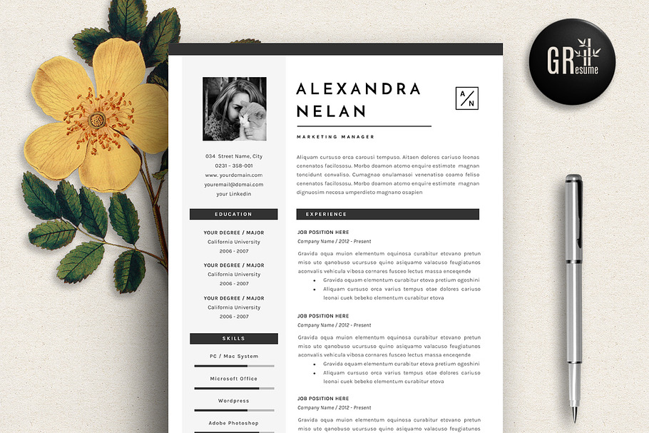 Resume Template | CV Template - 05 in Resume Templates - product preview 8