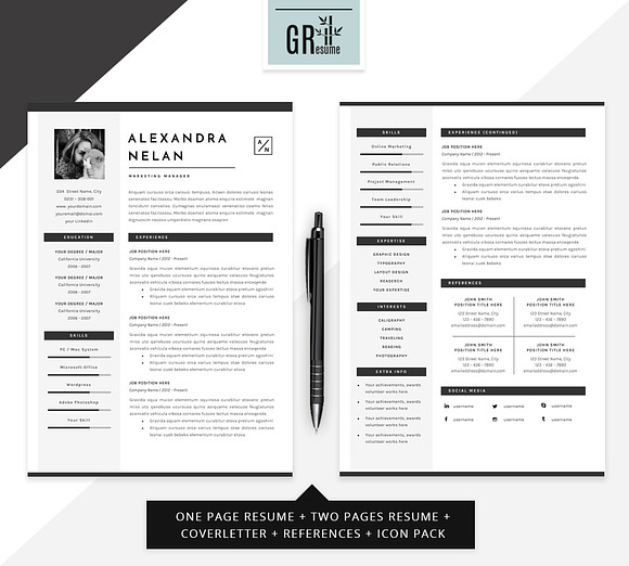 Resume Template | CV Template - 05 in Resume Templates - product preview 1