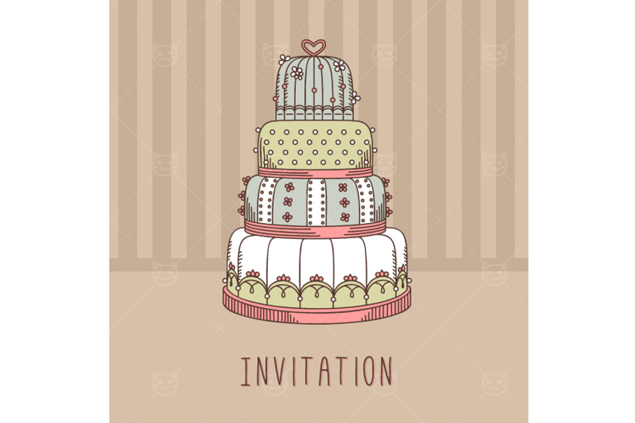Wedding Cake in Illustrations - product preview 8