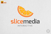 Slice Media Logo Template