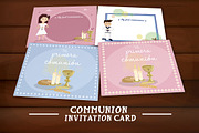 Set of communion invitations