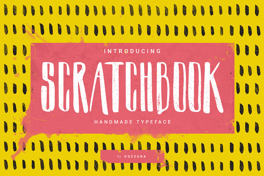 Scratchbook Typeface in Display Fonts - product preview 8