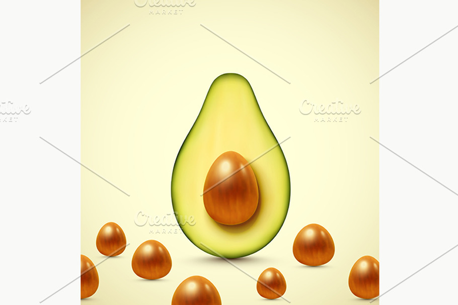 Half an Avocado in Illustrations - product preview 8