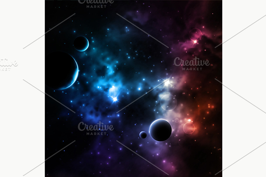 Galaxy Background in Illustrations - product preview 8