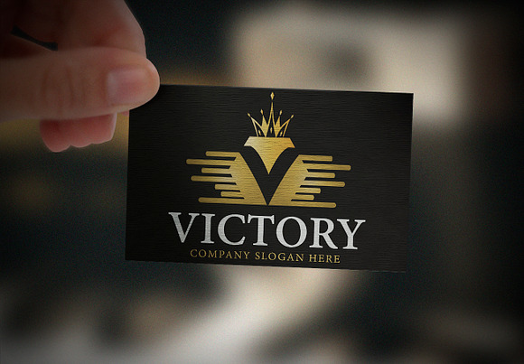 Victory V Letter Logo in Logo Templates - product preview 1