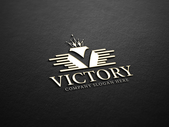 Victory V Letter Logo in Logo Templates - product preview 2