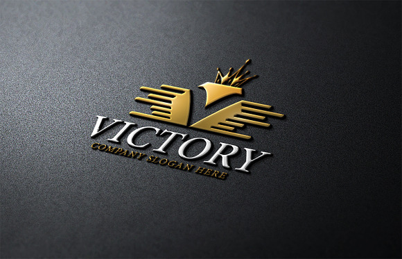 Victory V Letter Logo in Logo Templates - product preview 3
