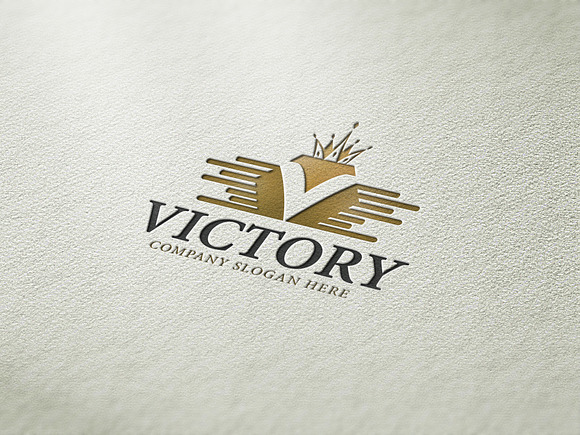 Victory V Letter Logo in Logo Templates - product preview 4