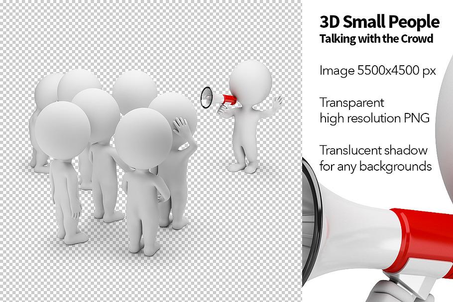 3D Small People - Talking in Illustrations - product preview 8